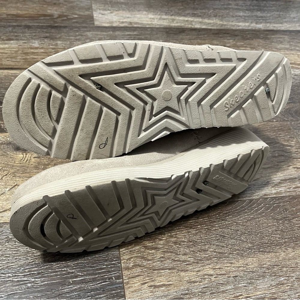 Skechers Beige Suede Boots - Picture 7 of 9
